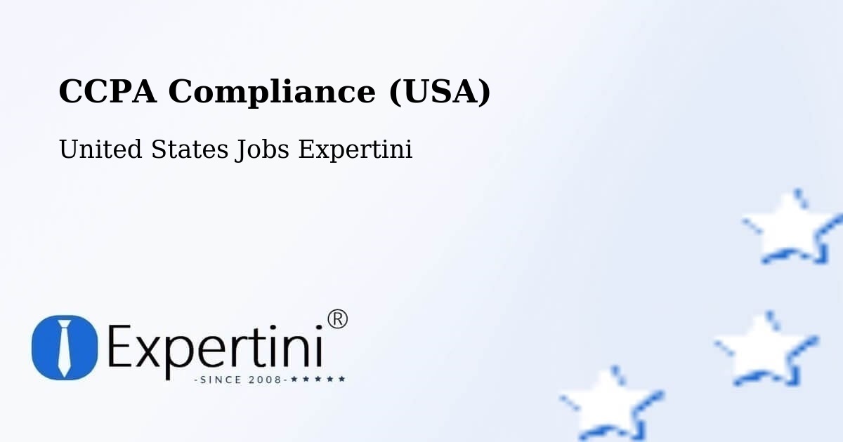 CCPA Compliance (USA) - United States Jobs Expertini